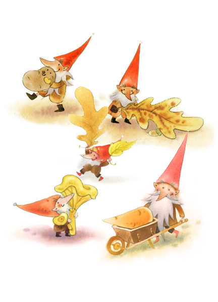 Apsveikuma kartīte Rūķīši